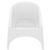Aruba Wickerlook Resin Balcony Furniture Set 3 Piece White ISP8041S-WH #2