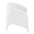 Aruba Wickerlook Resin Patio Chair White ISP804-WH #3