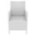 California Wickerlook Resin Patio Chair White ISP806-WH #5