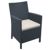 California Wickerlook Resin Patio Seating Set 3 Piece Rattan Gray ISP8061S-DG #2