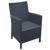 California Wickerlook Resin Patio Seating Set 7 Piece Rattan Gray ISP8062S-DG #2