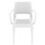 Capri Wickerlook Resin Patio Armchair White ISP820-WH #3