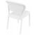 Daytona Wickerlook Resin Patio Dining Chair White ISP818-WH #3