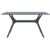 Ibiza Rectangle Outdoor Dining Table 55 inch Rattan Gray ISP864-DG #2