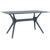 Ibiza Rectangle Outdoor Dining Table 55 inch Rattan Gray ISP864
