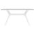 Ibiza Rectangle Outdoor Dining Table 55 inch White ISP864-WH #2