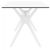 Ibiza Rectangle Outdoor Dining Table 55 inch White ISP864-WH #3