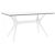 Ibiza Rectangle Outdoor Dining Table 55 inch White ISP864