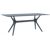 Ibiza Rectangle Outdoor Dining Table 71 inch Rattan Gray ISP865