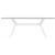 Ibiza Rectangle Outdoor Dining Table 71 inch White ISP865-WH #2