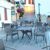Ibiza Square Outdoor Dining Table 31 inch Rattan Gray ISP863-DG #4