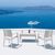 Miami Wickerlook Resin Balcony Furniture Set 3 Piece White ISP899S