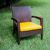 Miami Wickerlook Resin Patio Club Chair Brown with Cushion ISP850-BR #6