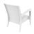Miami Wickerlook Resin Patio Club Chair White with Cushion ISP850-WH #4