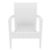 Miami Wickerlook Resin Patio Club Chair White with Cushion ISP850-WH #6