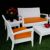 Miami Wickerlook Resin Patio Club Chair White with Cushion ISP850-WH #7