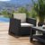 Monaco Wickerlook 4 Piece Loveseat Deep Seating Set Rattan Gray with Cushion ISP835-DG #7