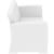 Monaco Wickerlook Resin Patio Loveseat Sofa White with Cushion ISP832-WH #5