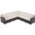 Monaco Wickerlook Resin Patio Sectional Set 8 Piece with Cushion ISP834S4-BR #2