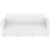 Monaco Wickerlook Resin Patio Sofa XL White with Cushion ISP833-WH #2