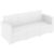 Monaco Wickerlook Resin Patio Sofa XL White with Cushion ISP833-WH #6