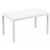 Orlando Wickerlook Resin Rectangle Patio Dining Table White 55 inch. ISP878