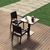 Riva Wickerlook Resin Square Patio Dining Table Brown 28 inch. ISP884-BR #5