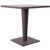 Riva Wickerlook Resin Square Patio Dining Table Brown 28 inch. ISP884