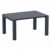Vegas Outdoor Dining Table Extendable from 39 to 55 inch Rattan Gray ISP772-DG #3