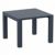 Vegas Outdoor Dining Table Extendable from 39 to 55 inch Rattan Gray ISP772