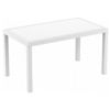 Orlando Wickerlook Resin Rectangle Patio Dining Table White 55 inch. ISP878