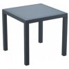 Orlando Wickerlook Resin Square Patio Dining Table Rattan Gray 31 inch. ISP875