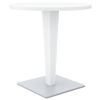 Riva Wickerlook Resin Round Patio Dining Table White 28 inch. ISP882