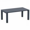 Vegas Outdoor Dining Table Extendable from 70 to 86 inch Rattan Gray ISP774