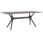 Ibiza Rectangle Outdoor Dining Table 71 inch Brown ISP865