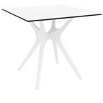 Ibiza Square Outdoor Dining Table 31 inch White ISP863