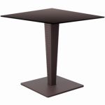 Riva HPL Top Square Table 24 inch Brown ISP884H60
