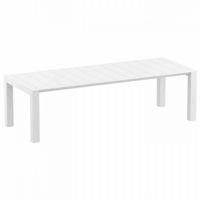 Vegas Outdoor Dining Table Extendable from 102 to 118 inch White ISP776