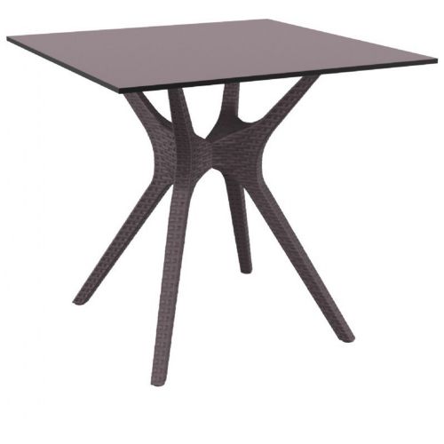 Ibiza Square Outdoor Dining Table 31 inch Brown ISP863-BR