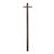 Special Lite 400-CP 7' Smooth Aluminum Direct Burial Post with Ladder Rest 400