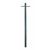 Special Lite 400-VG 7' Smooth Aluminum Direct Burial Post with Ladder Rest 400