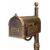 Special Lite SCB-1015-DX-BRZ Berkshire Curbside Mailbox with Front and Side Numbers SCB-1015-DX