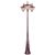 Special Lite Vista F-2910-TRI-506-CP Medium Post Mount Light F-2910-TRI-506