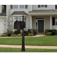 Special Lite Berkshire Curbside Mailbox with Ashland Mailbox Post Unit SCB-1015-SPK-600