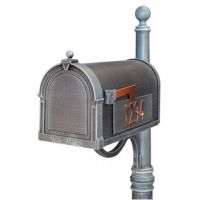 Special Lite SCB-1015-MP-VG Berkshire Curbside Mailbox with Side Numbers SCB-1015-MP