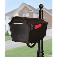 Special Lite STB-1007-BLK Town Square Curbside Mailbox STB-1007