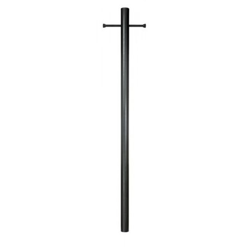 Special Lite 400-BLK 7' Smooth Aluminum Direct Burial Post with Ladder Rest 400-BLK