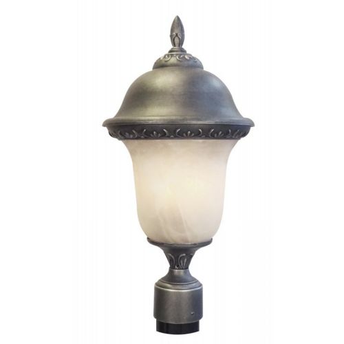 Special Lite Glenn Aire F-2990-SW-AB Medium Post Mount with Alabaster Glass F-2990-SW-AB