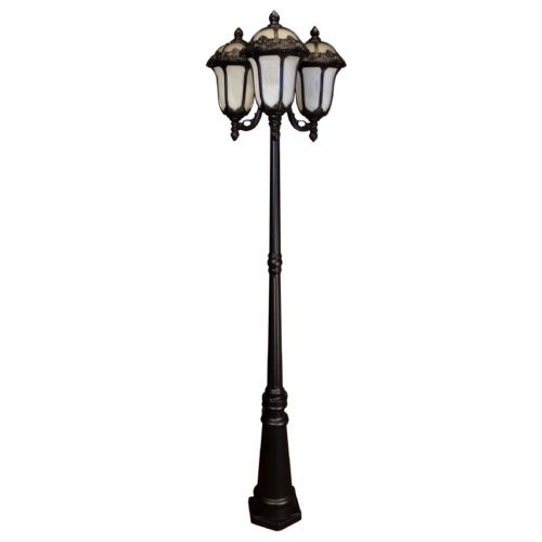 Special Lite Rose Garden F-2710-TRI-506-BLK-AB Medium Tri-Light with Alabaster Glass F-2710-TRI-506-BLK-AB