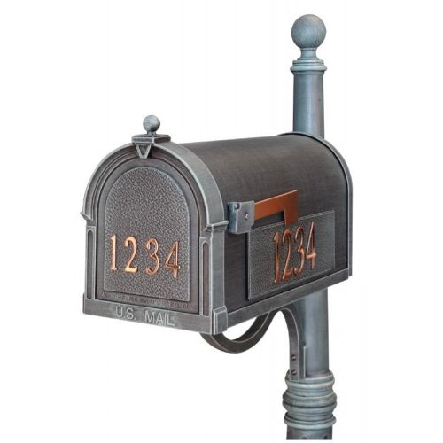 Special Lite SCB-1015-FN-VG Berkshire Curbside Mailbox with Front Numbers SCB-1015-FN-VG